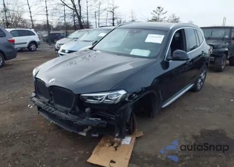 2022 BMW X3 Sdrive30I z USA, uszkodzony, nr VIN 5UX43DP03N9M51401